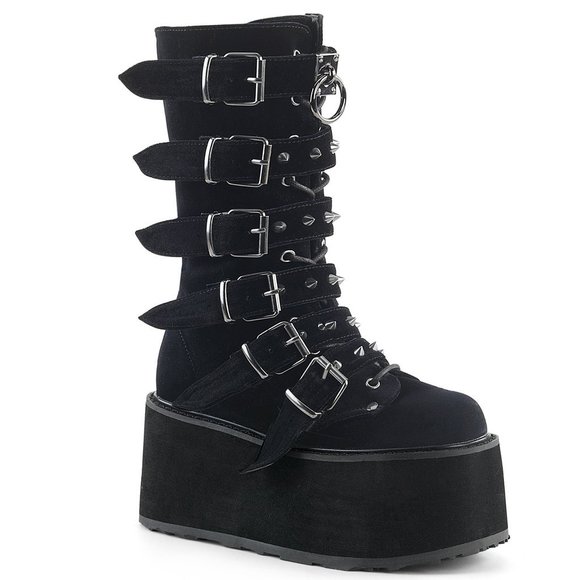 Demonia Damned - 225 Death Wish Platform Boots - Picture 2 of 5